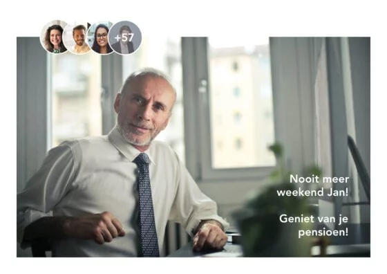 Pensioen met mensen foto's