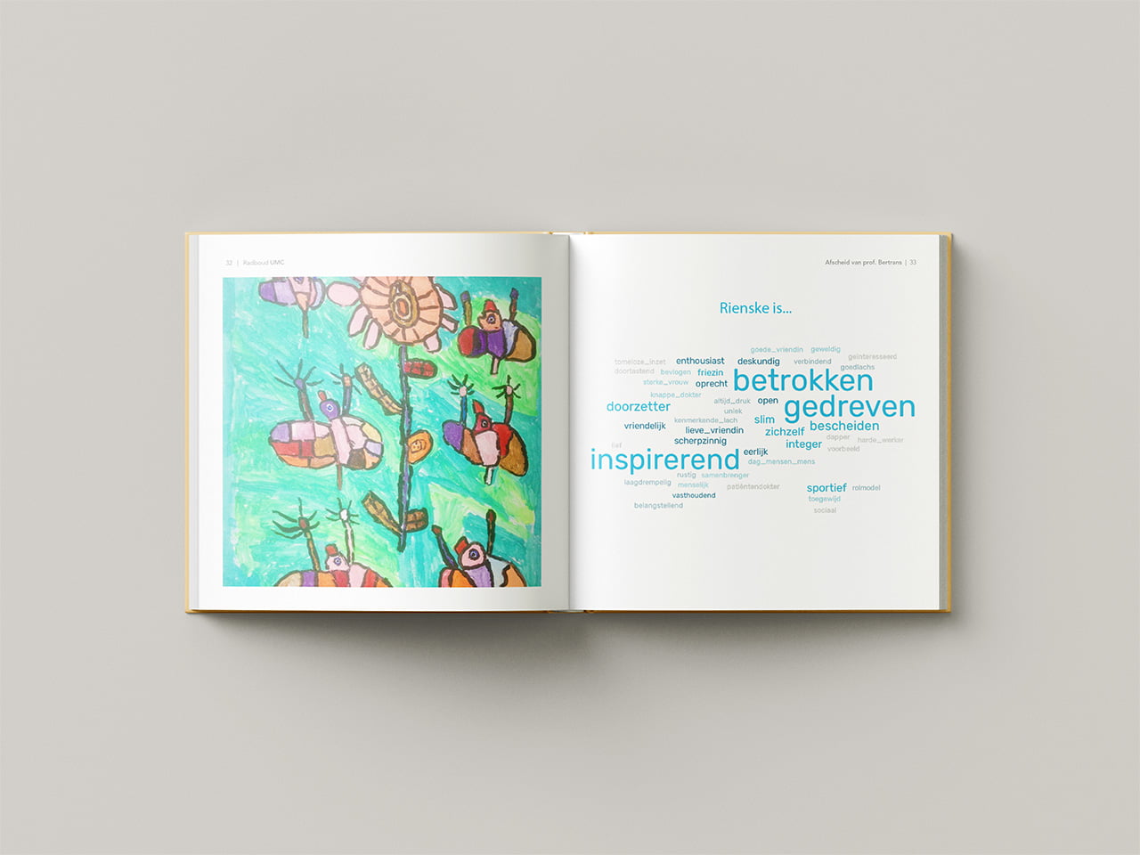 Voorbeeld herinneringsboek van scribe afscheid 2